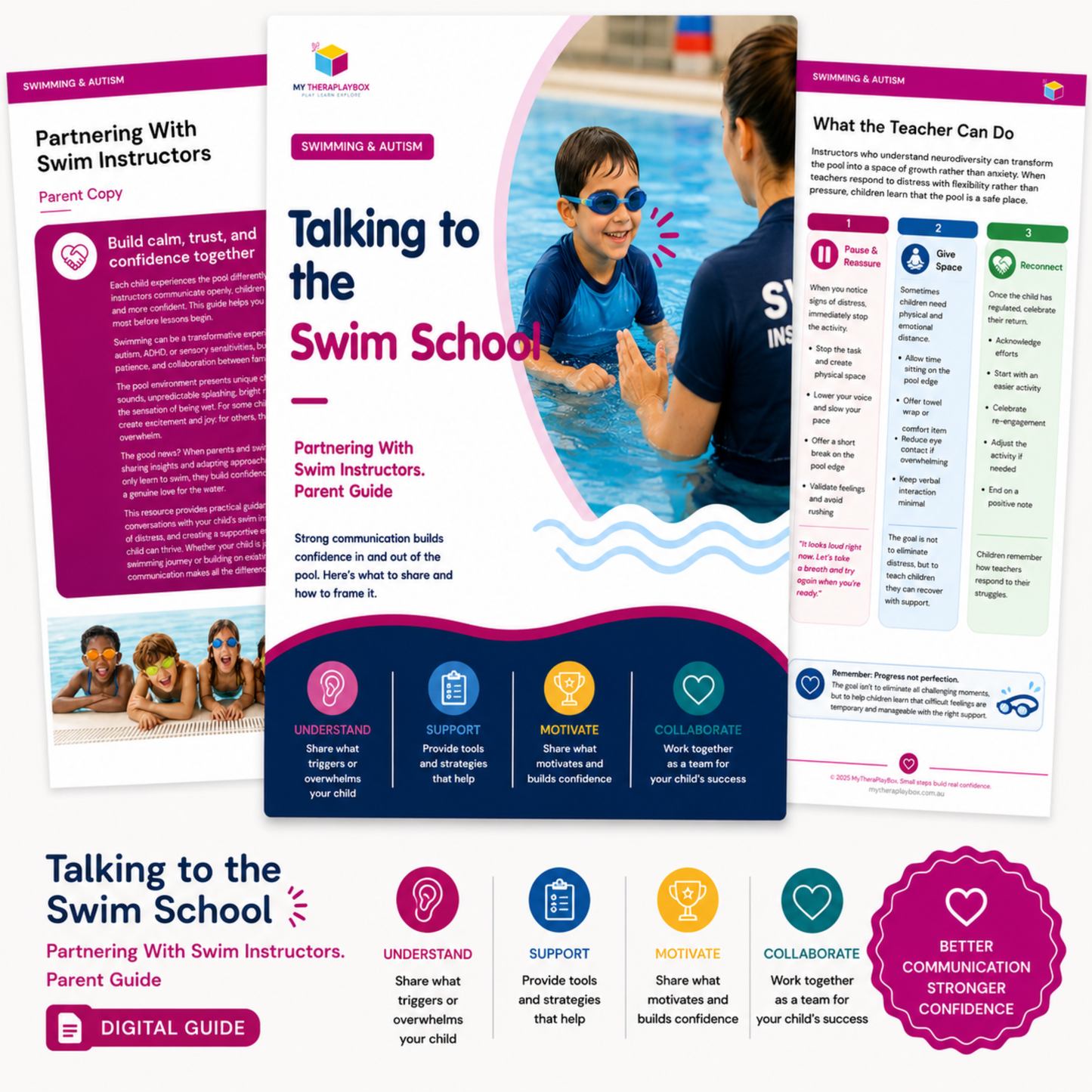 Partnering With Swim Instructors, a Parent Guide to Support Your Child
