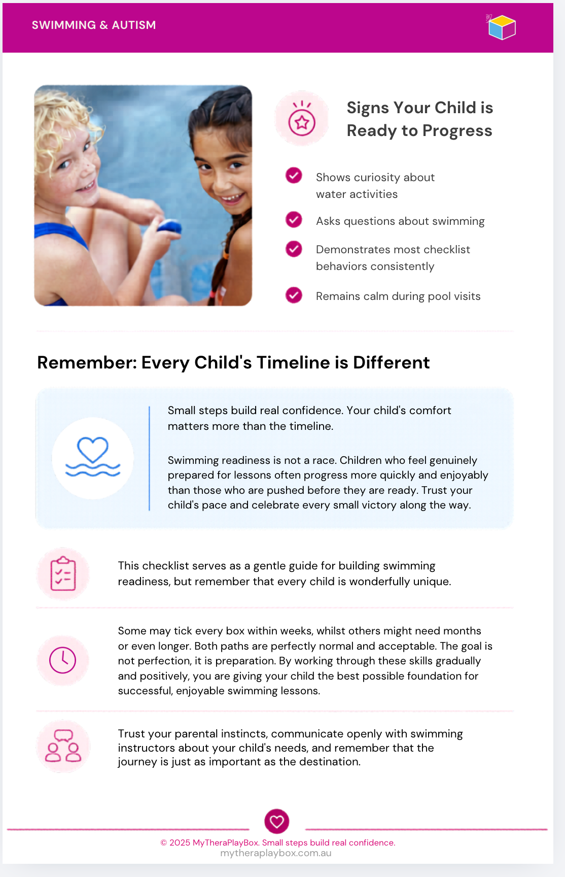 Is My Child Ready for Swimming Lessons? Readiness Checklist for Autistic and Sensory Sensitive Children