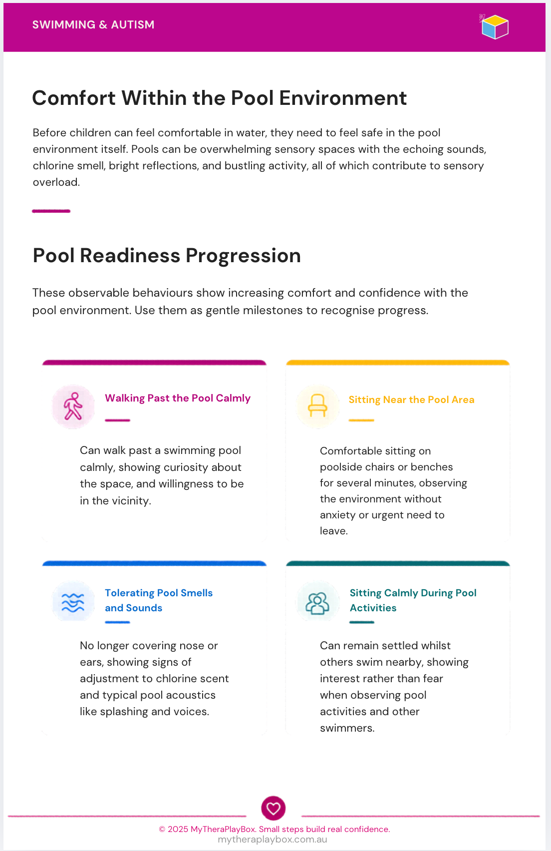 Is My Child Ready for Swimming Lessons? Readiness Checklist for Autistic and Sensory Sensitive Children