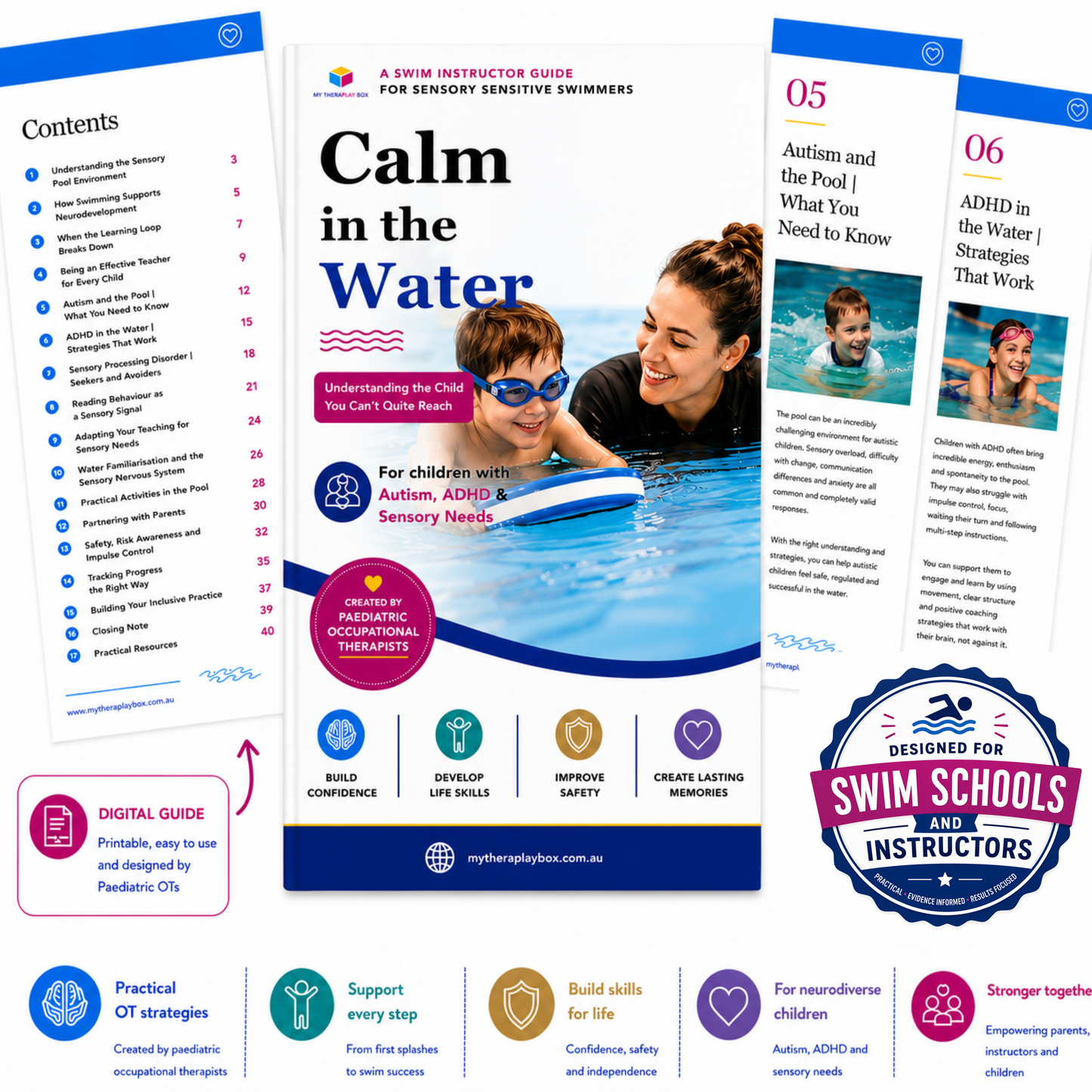 Calm in the Water: A Swim Instructor Guide for Sensory Sensitive Swimmers
