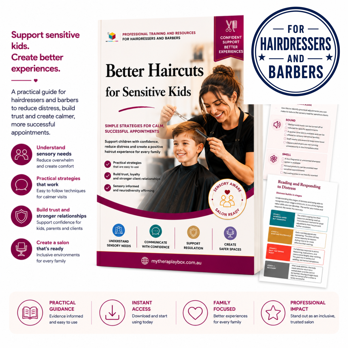 Better Haircuts for Sensitive Kids: A Professional Guide for Hairdressers and Barbers